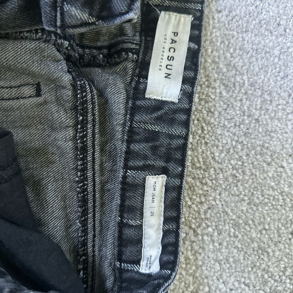 PacSun black jeans with white pinstripes - Picture 3 of 3